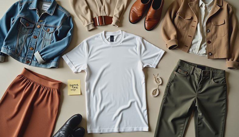 7 Ways I Styled One White Tee Without Buying Anything New