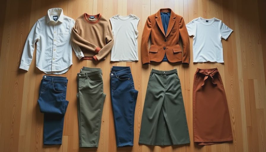 The nine pieces Claire reaches for most after two years of buying less — a real working wardrobe in earth tones