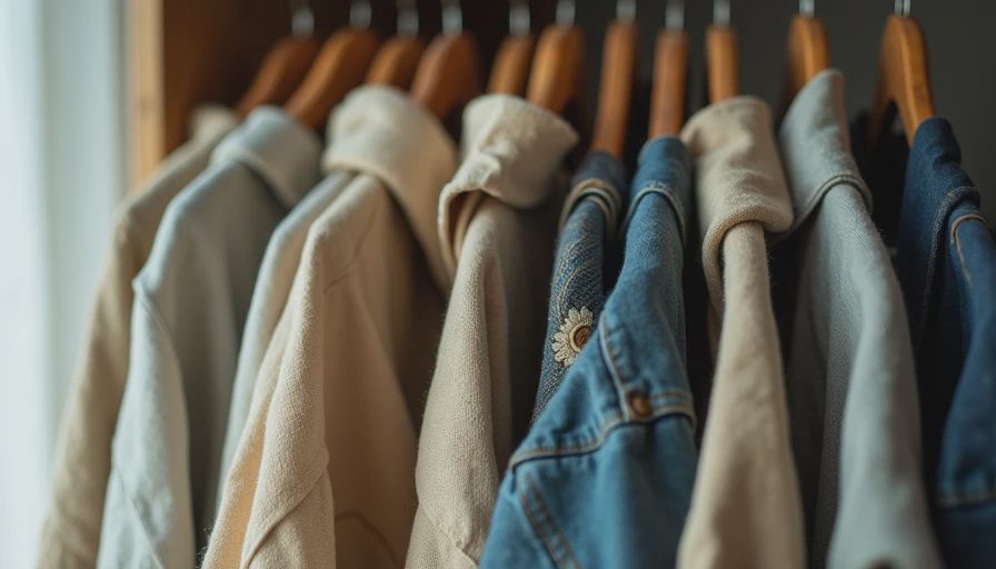 What a wardrobe looks like after two years of intentional buying and genuine use — real wear, visible mends, and clothes that have earned their place