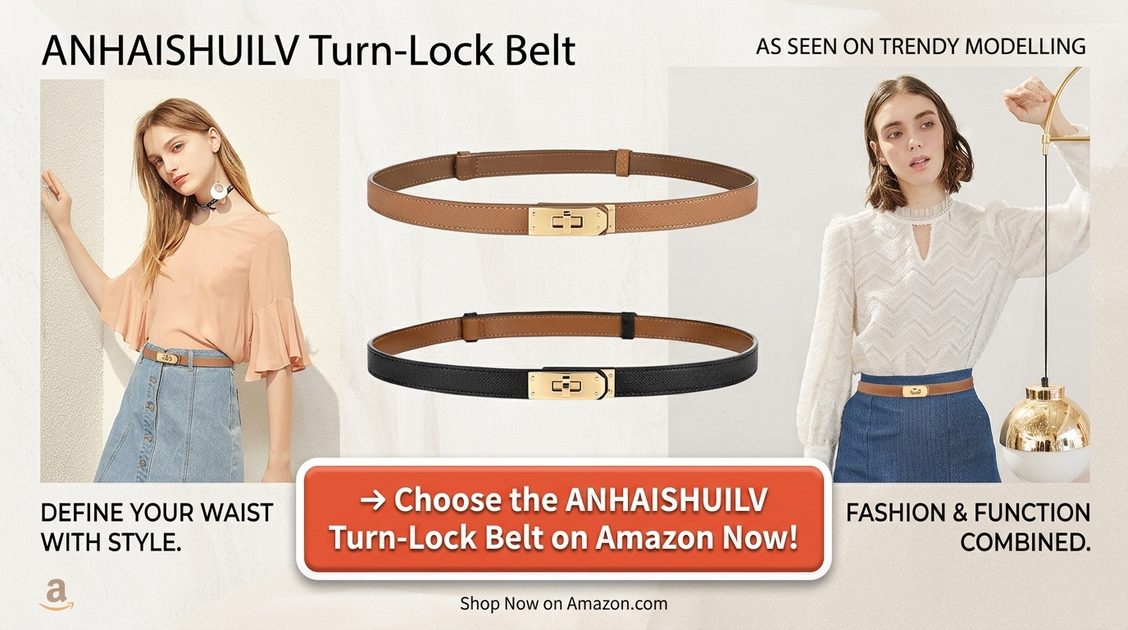 Choose the ANHAISHUILV Turn-Lock Belt on Amazon Now! Choose the ANHAISHUILV Turn-Lock Belt on Amazon Now!