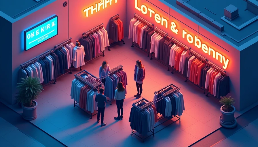 Illustration for secondhand designer clothing